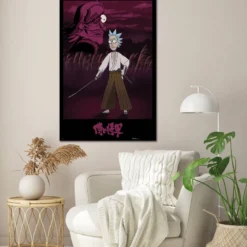 Rick and Morty Poster Samurai Rick