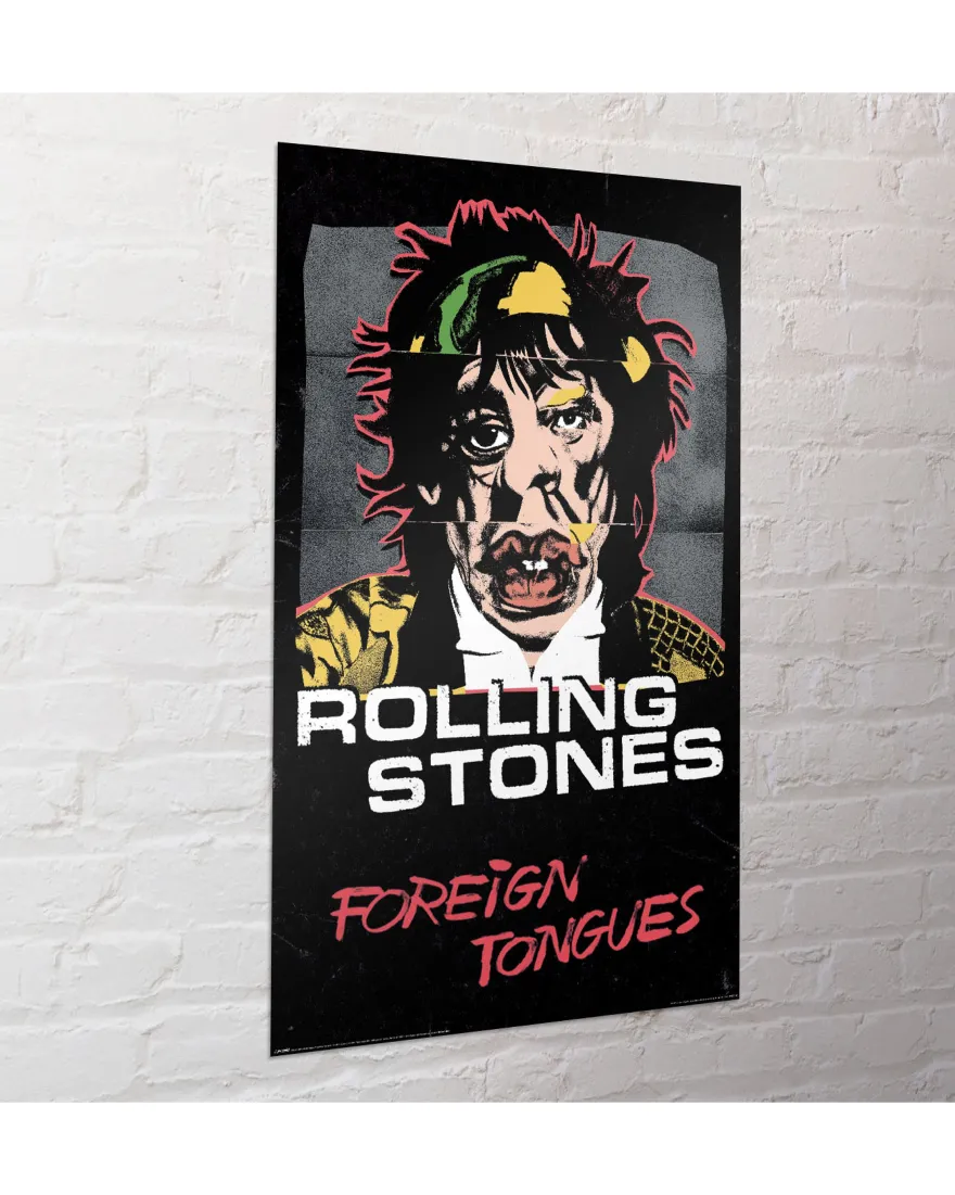 Rolling Stones Poster LP Cover Foreign Tongues