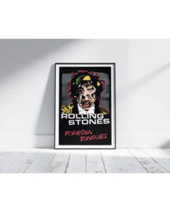 Rolling Stones Poster LP Cover Foreign Tongues