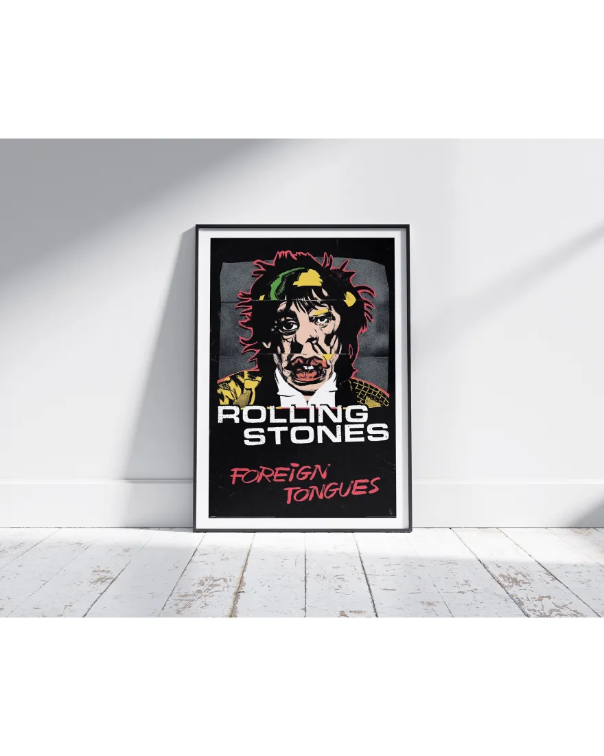 Rolling Stones Poster LP Cover Foreign Tongues