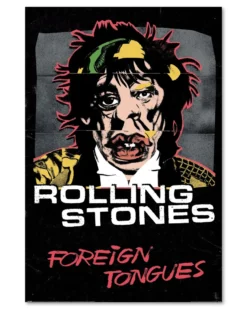 Rolling Stones Poster LP Cover Foreign Tongues