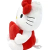 Sanrio - Hello Kitty Classic Eco Edition - Plüschfigur mit Herz, Höhe 24cm