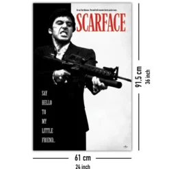 Scarface Poster Al Pacino Say Hello To My Little Friend