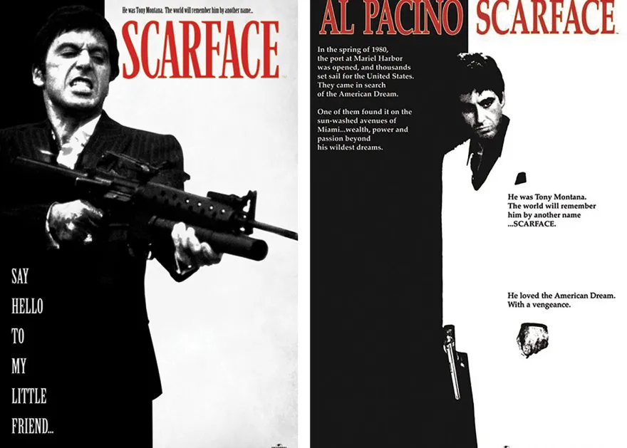 Scarface Poster 2er-Set