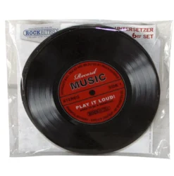Schallplatten Untersetzer Record Music 6-teilig
