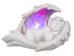 Schlafender Engel LED Leuchte Flügel mit Farbwechselfunktion