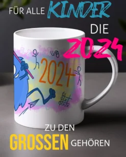 Schulkind 2024 Tasse - Für die Einschulung & Erstklässler