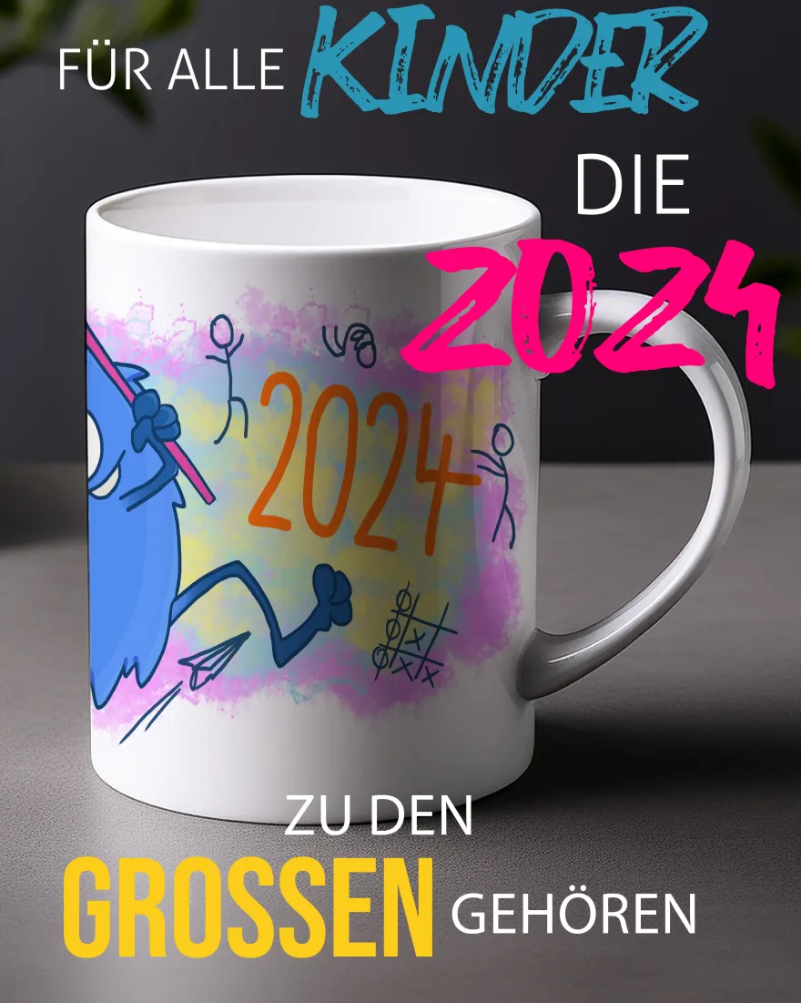 Schulkind 2024 Tasse - Für die Einschulung & Erstklässler