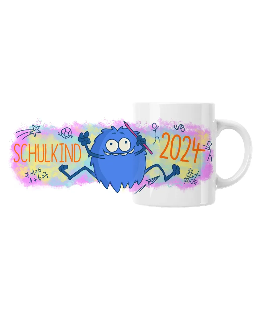 Schulkind 2024 Tasse - Für die Einschulung & Erstklässler