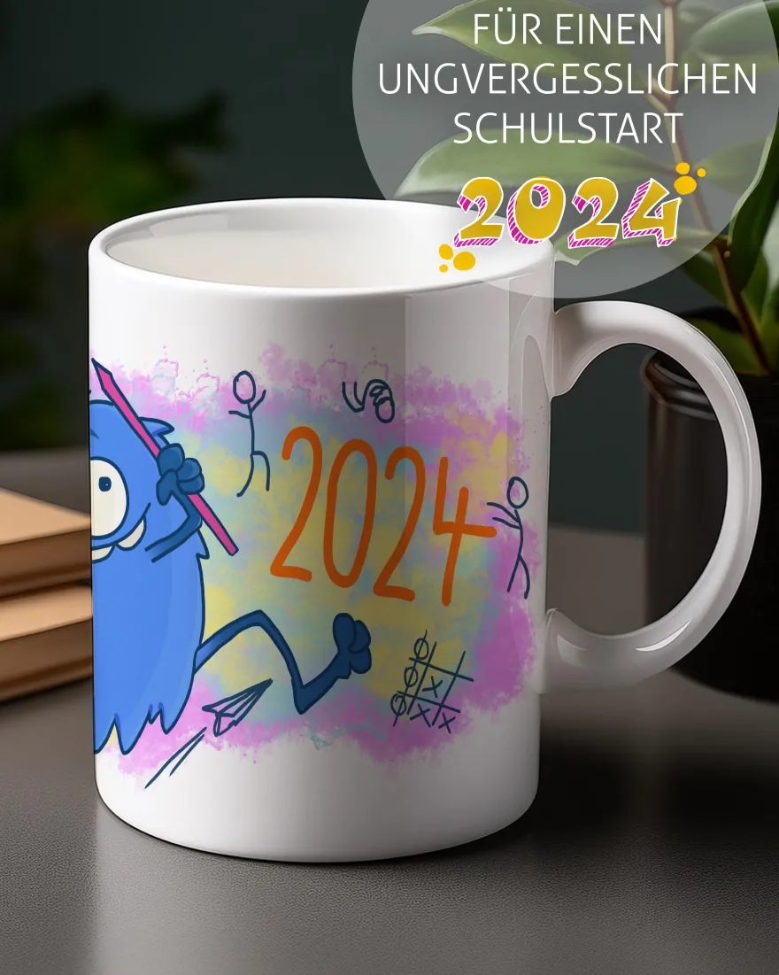 Schulkind 2024 Tasse - Für die Einschulung & Erstklässler
