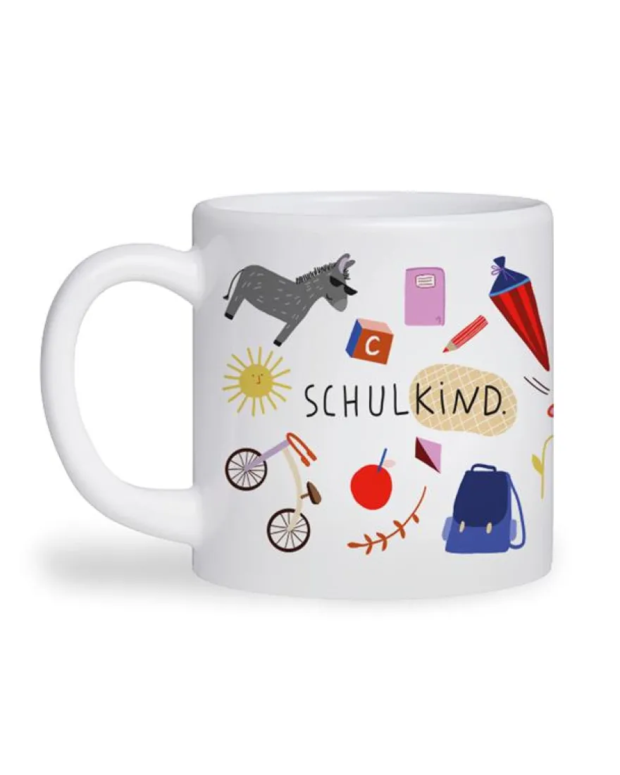 Schulkind Tasse - 180 ml Kindertasse für Einschulung