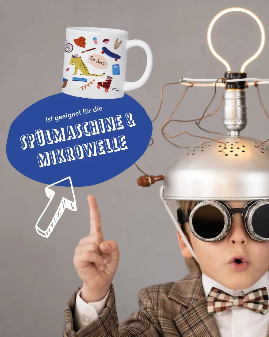 Schulkind Tasse - 180 ml Kindertasse für Einschulung