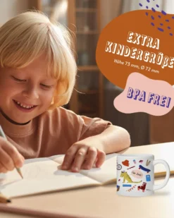 Schulkind Tasse - 180 ml Kindertasse für Einschulung