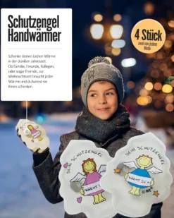 Schutzengel Taschenwärmer 4er Set