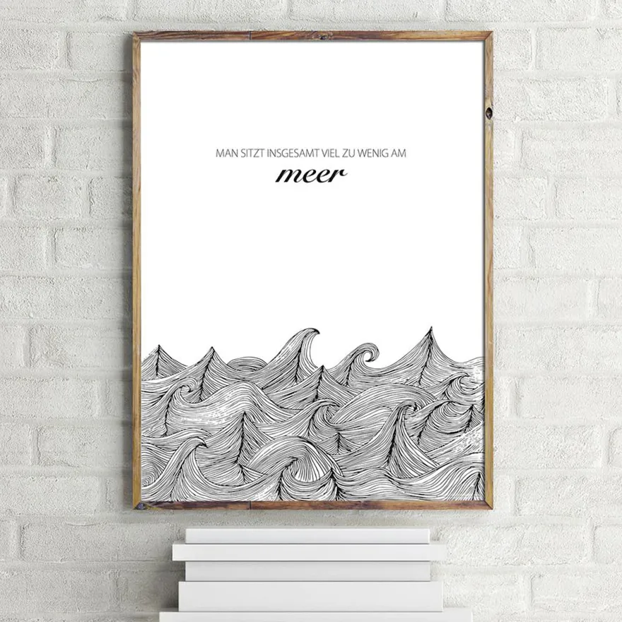 Sehnsucht nach Meer Set Kunstdrucke