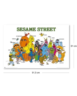Sesamstrasse Poster Charaktere Krümelmonster, Oscar, Elmo..