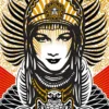 Shepard Fairey Kunstdruck Peace Goddess