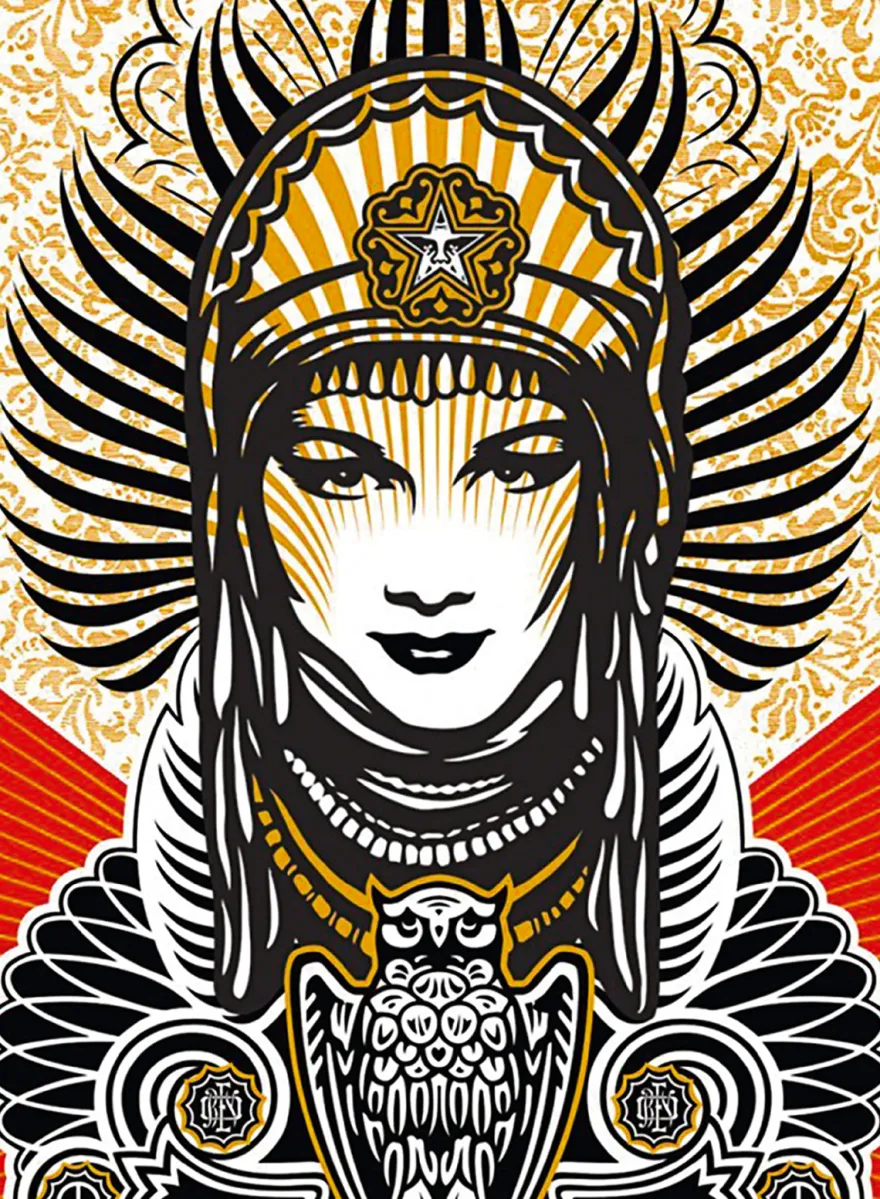 Shepard Fairey Kunstdruck Peace Goddess