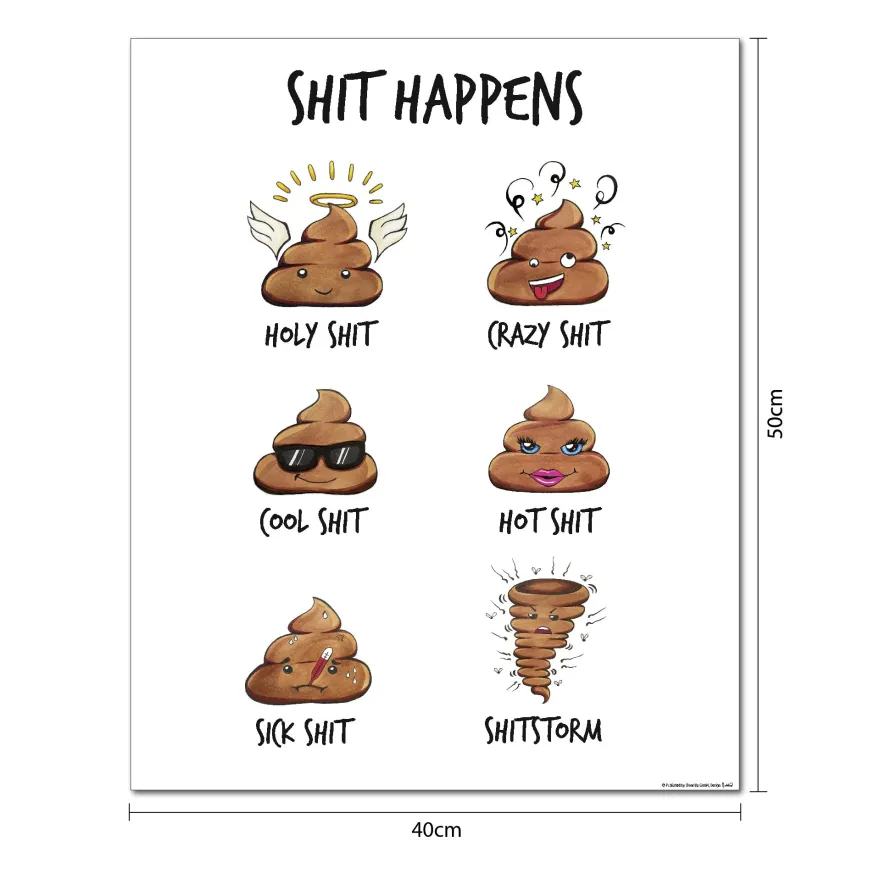 Shit Happens Poster Madeleine