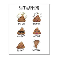Shit Happens Poster Madeleine
