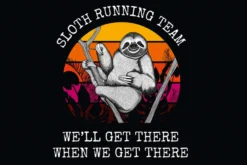 Sloth Running Team Poster Faultier, Madeleine