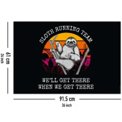 Sloth Running Team Poster Faultier, Madeleine