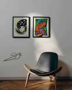 Sneaker Kunstdruck von Soyu