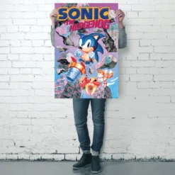 Sonic the Hedgehog Poster Break Through Rocks