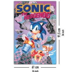 Sonic the Hedgehog Poster Break Through Rocks