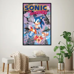 Sonic the Hedgehog Poster Break Through Rocks