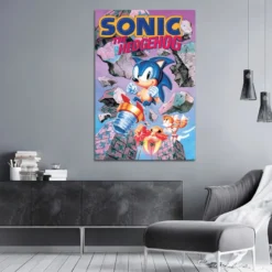 Sonic the Hedgehog Poster Break Through Rocks