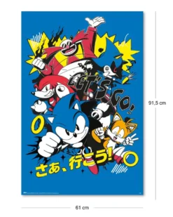Sonic the Hedgehog Poster Manga Style