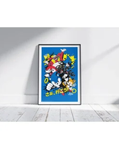 Sonic the Hedgehog Poster Manga Style