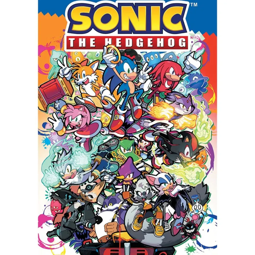 Sonic the Hedgehog Poster Sonic Comic Characters