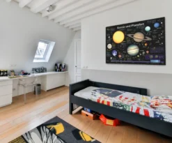 Sonne und Planeten Poster deutsch DIN A1