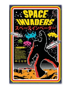 Space Invaders Poster Asian