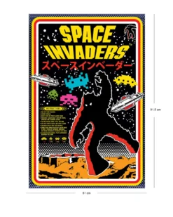 Space Invaders Poster Asian