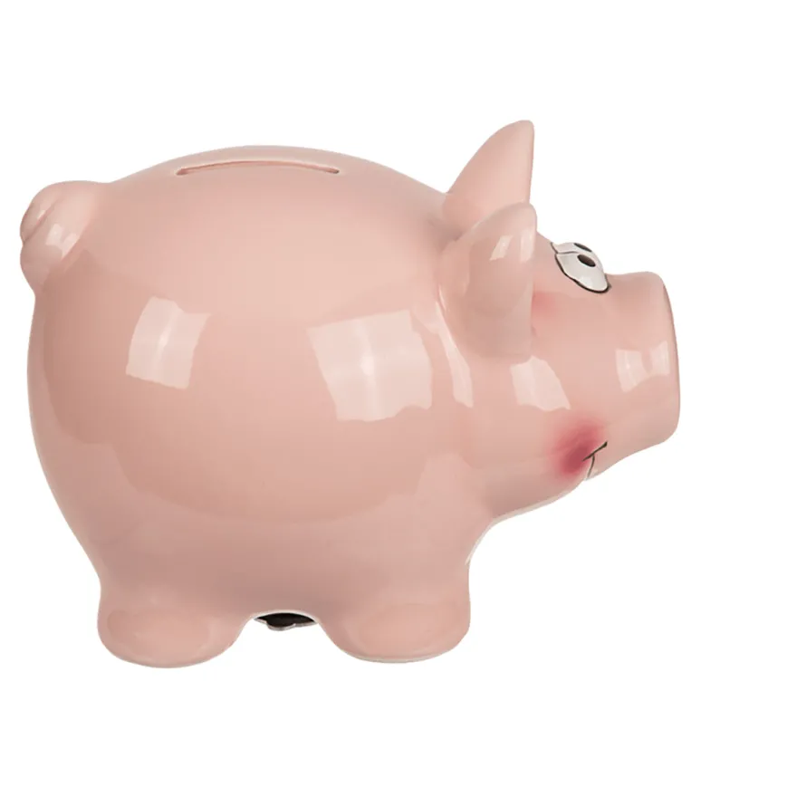Spardose Schwein mit Schloss