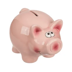 Spardose Schwein mit Schloss