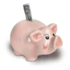 Sparschwein Piggy glasiert M