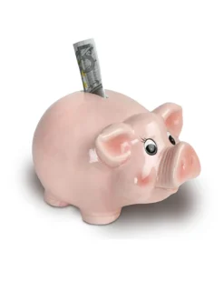 Sparschwein Piggy glasiert M