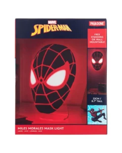 Spider-Man LED Dekolampe - Maskenleuchte - Miles Morales - Höhe ca. 22 cm