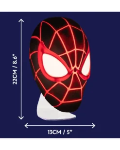 Spider-Man LED Dekolampe - Maskenleuchte - Miles Morales - Höhe ca. 22 cm