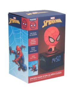 Spider-Man Wecker - LED Alarm Clock - mit Nachtlicht - Höhe ca. 15 cm