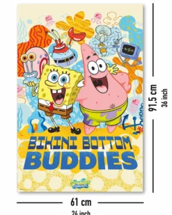 Spongebob Schwammkopf Poster Bikini Bottom Buddies