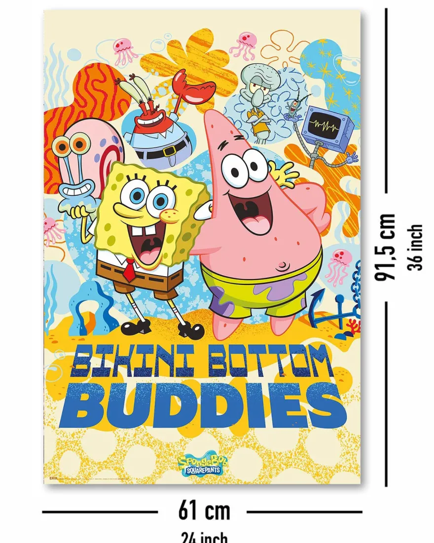 Spongebob Schwammkopf Poster Bikini Bottom Buddies