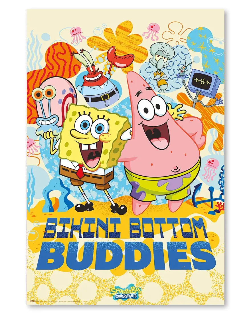 Spongebob Schwammkopf Poster Bikini Bottom Buddies