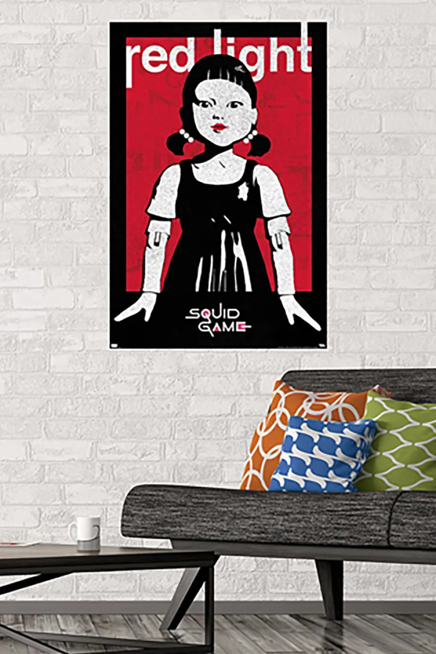 Squid Game Poster Red Light Netflix