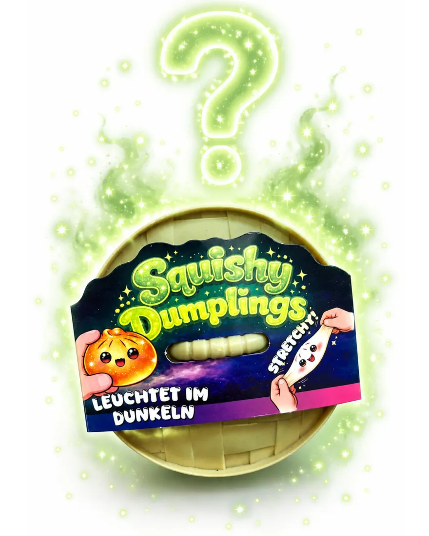 Squishy Dumpling Glow in the Dark, in Geschenkdose