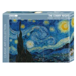 Starry Night Puzzle Van Gogh 2000 Teile, 68,8 x 96,6 cm